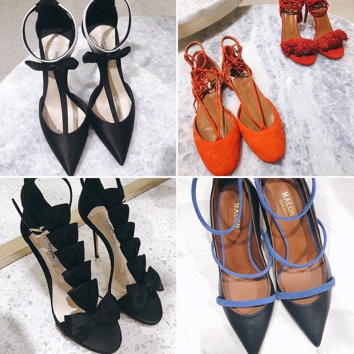(左上、左下圖)OLGANA
(右上圖)AQUAZZURA
(右下圖)MALONE SOULIERS